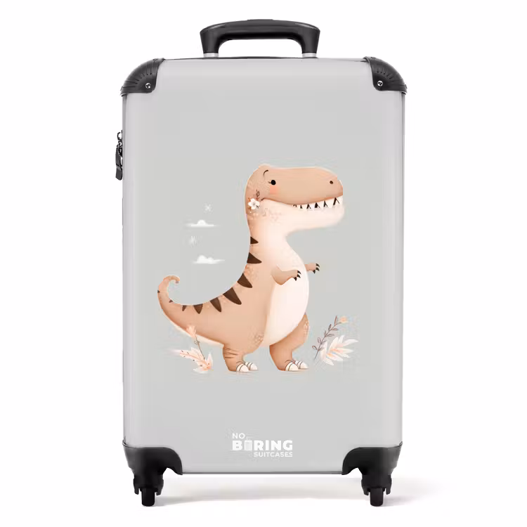 Valise - Dino en beige et gris — 1