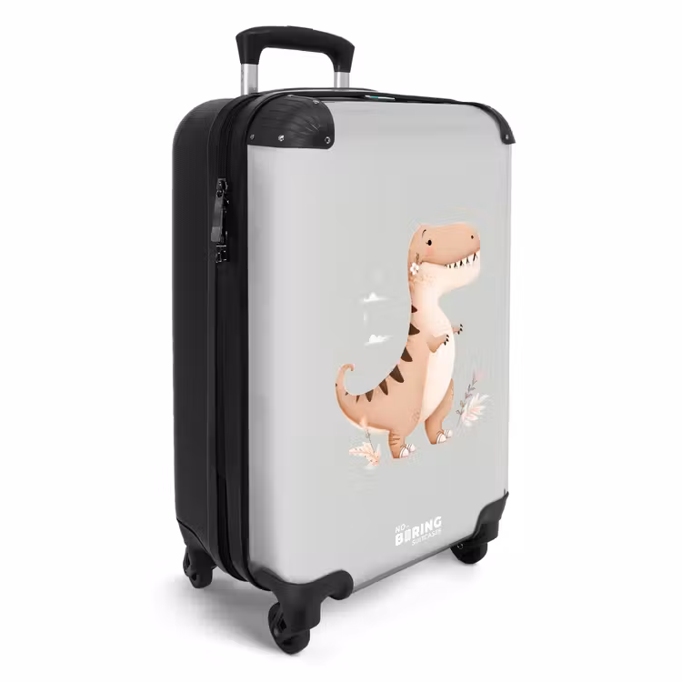 Valise - Dino en beige et gris — 2