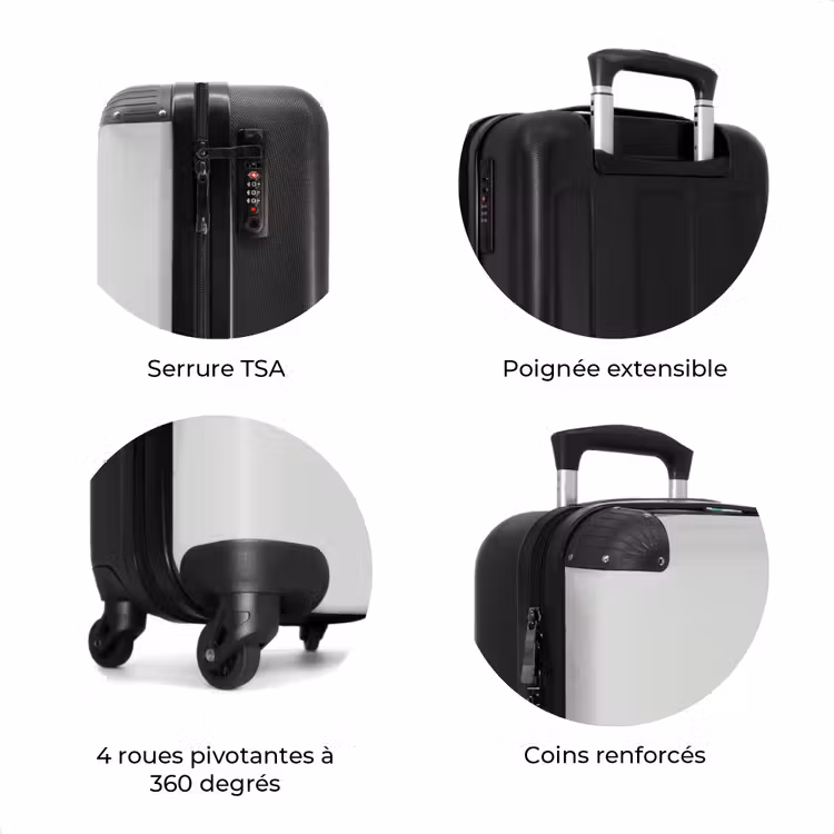 Valise - Dino en beige et gris — 7