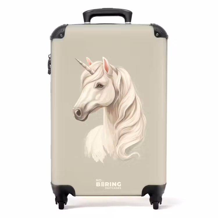 Valise - Licorne en couleurs neutres — 1