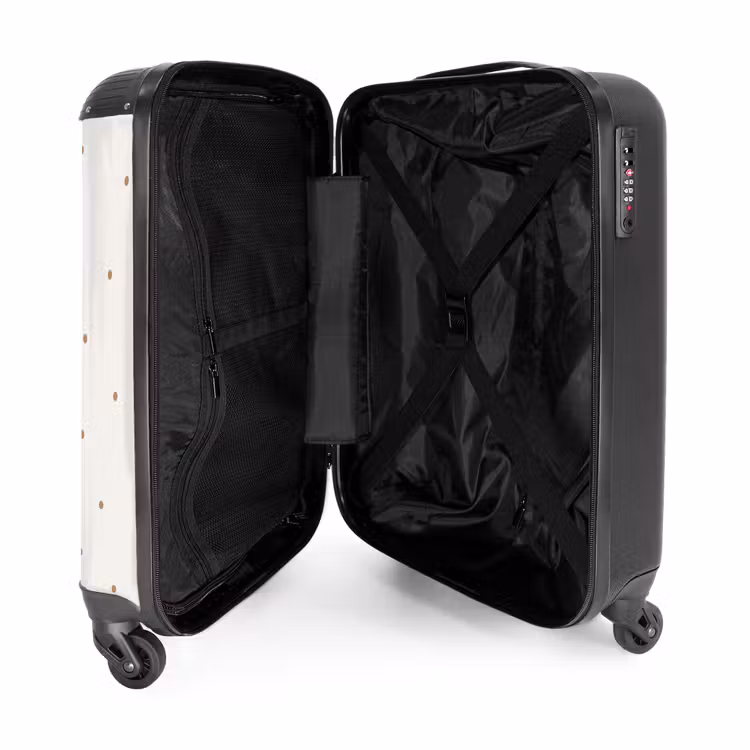 Valise - Petit cerf avec des plantes dans un champ plein de points — 4