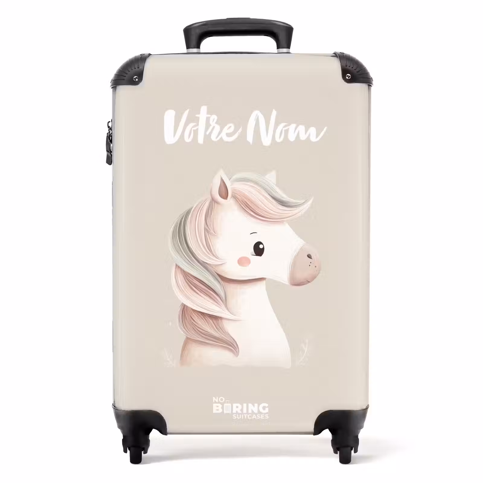 Valise avec nom -Petit Cheval Pastel — 1