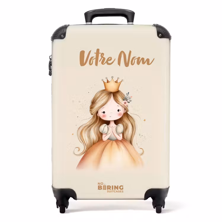 Valise avec nom -Fleurs Princesse — 1