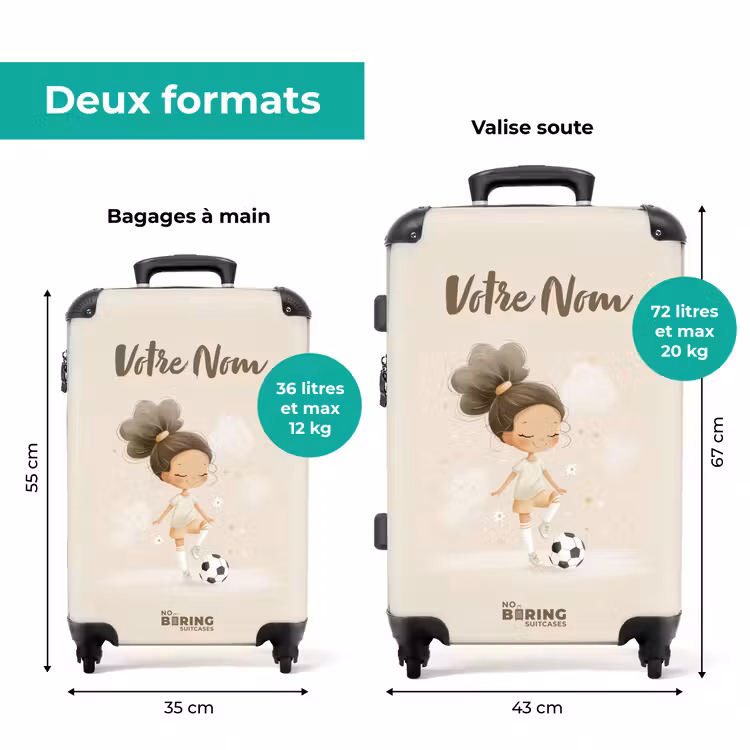 Valise avec nom -Princesse Football — 7