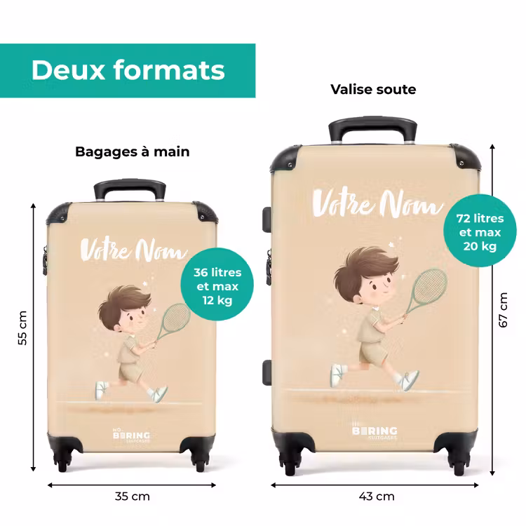 Valise avec nom -Raquette Héros — 7