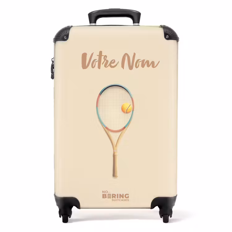 Valise avec nom -Raquette Prête — 1