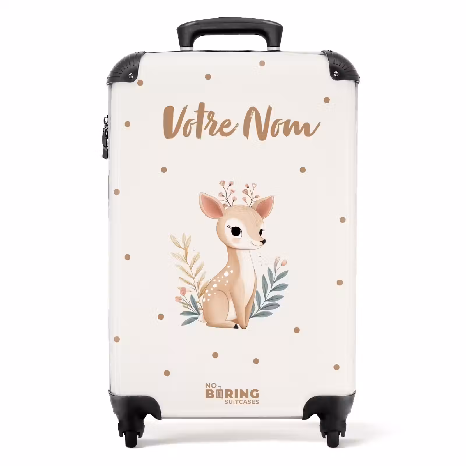 Valise avec nom -Bambi à Pois — 1