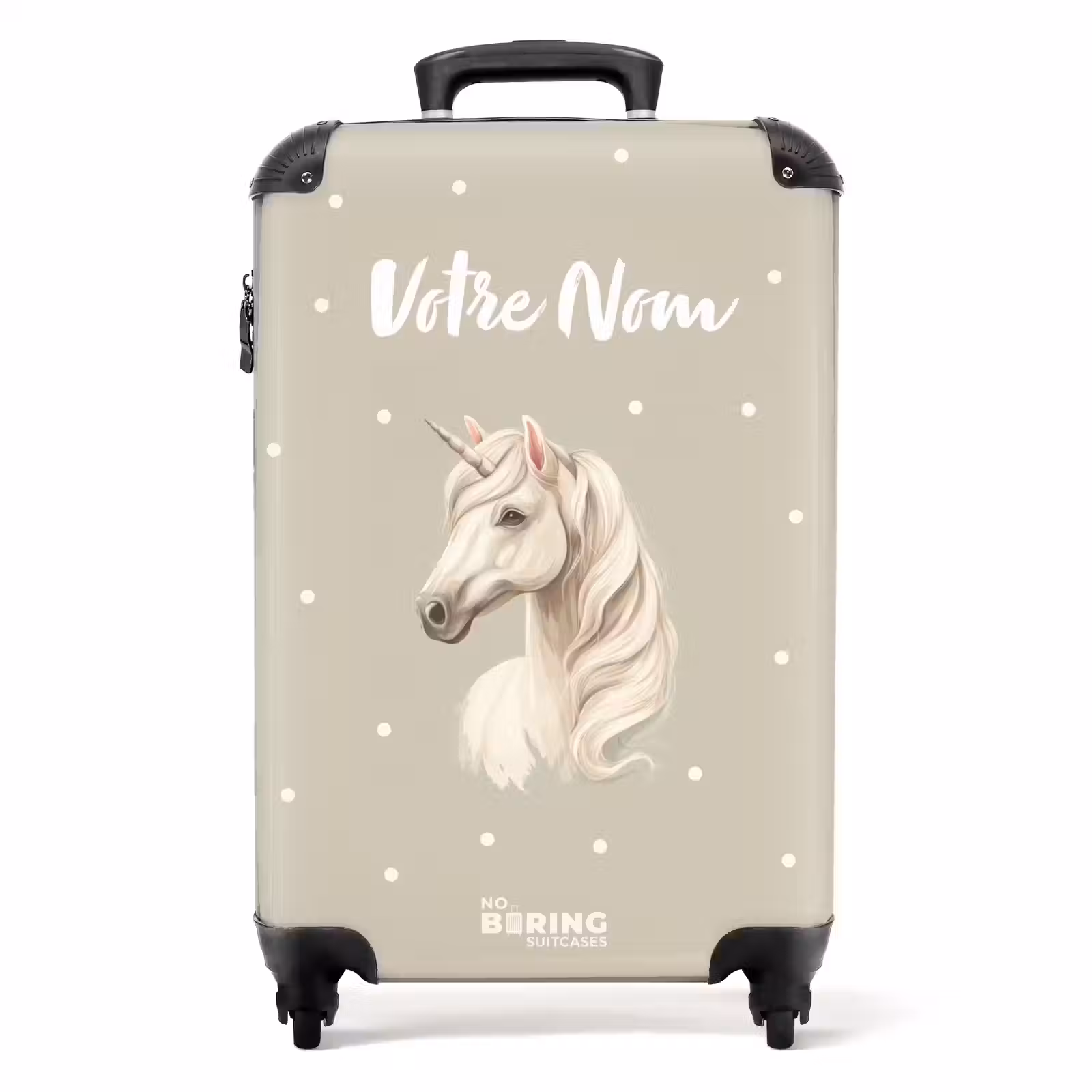 Valise avec nom -Licorne à Pois — 1
