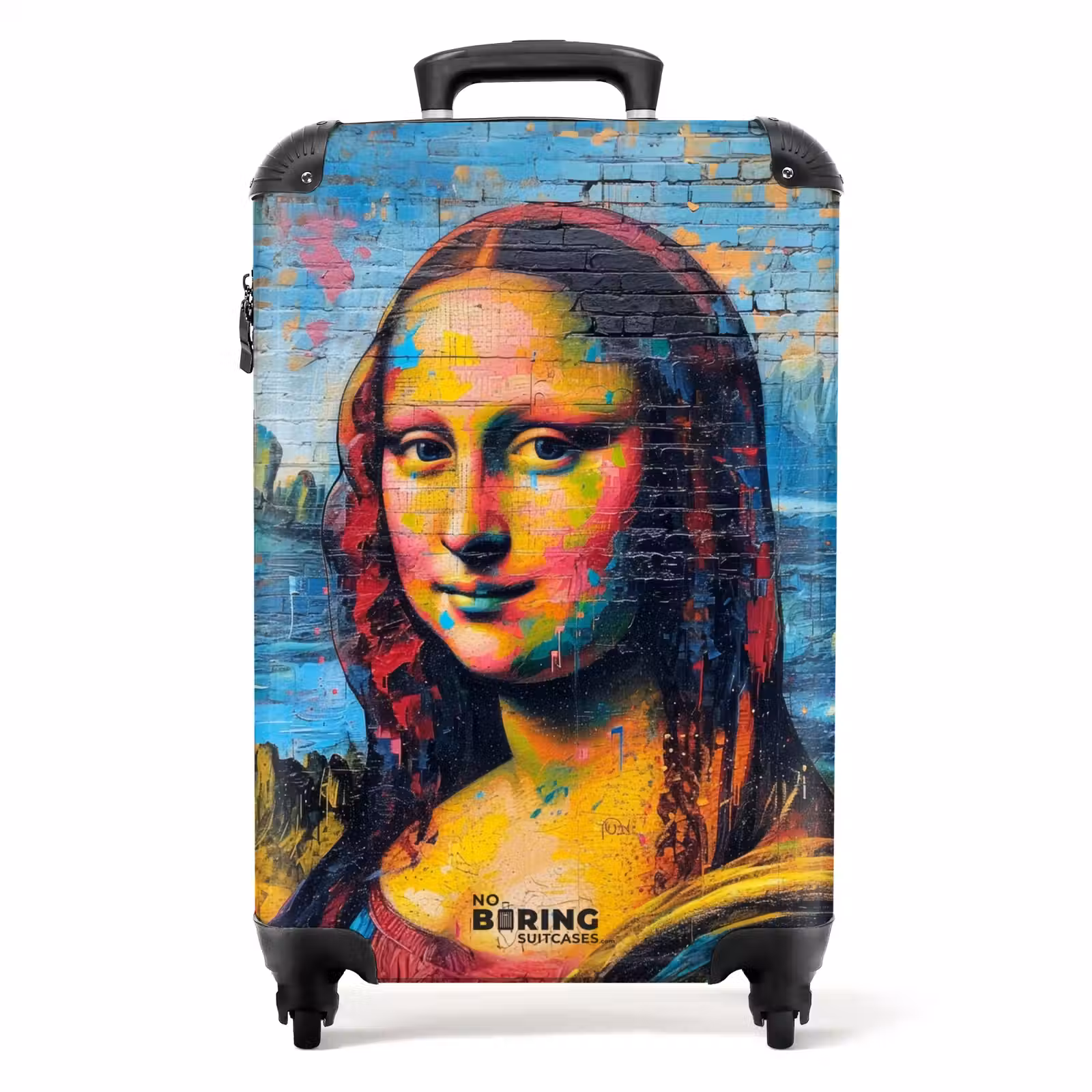 Valise - Mona Lisa colorée dans un style graffiti — 1