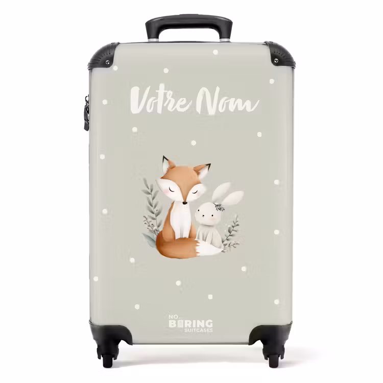 Valise avec nom -Amis de la Forêt à Pois — 1