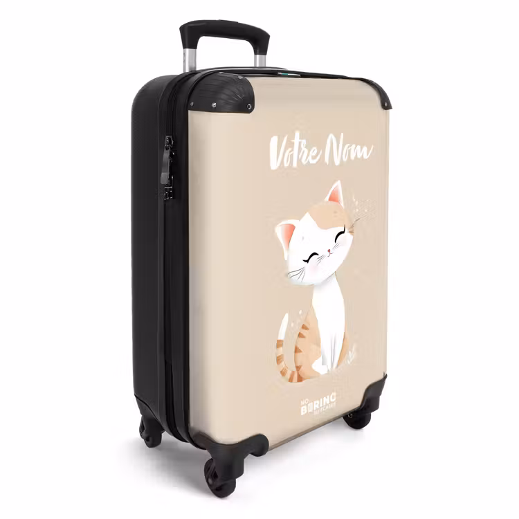 Valise avec nom -Chat Adorable — 5