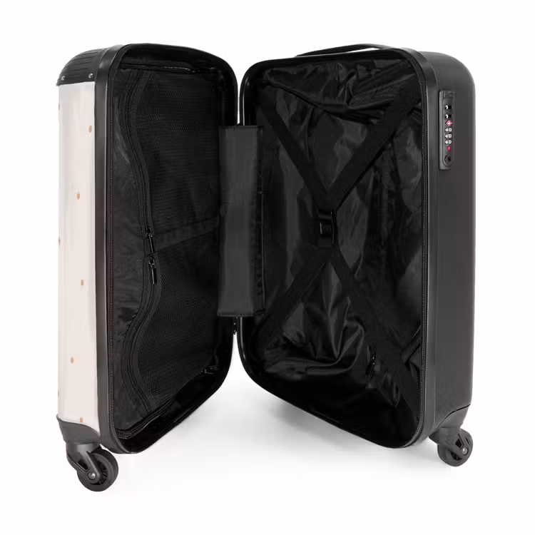 Valise avec nom -Chaton Ballet à Pois — 1