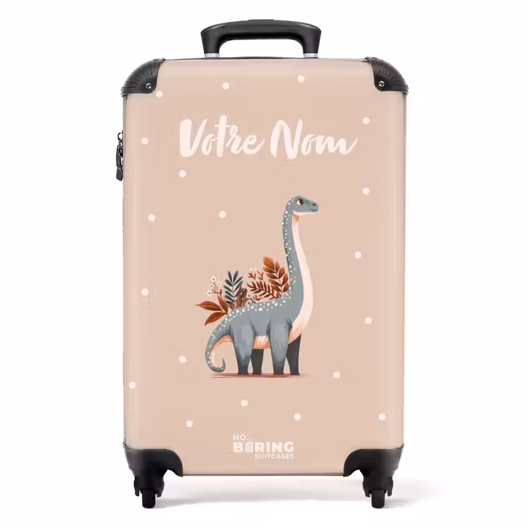 Valise avec nom -Dino à Pois — 1