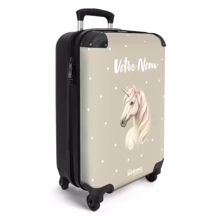 Valise avec nom -Licorne à Pois — 2