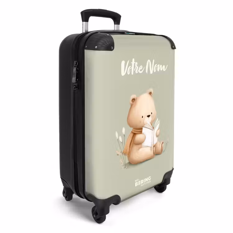 Valise avec nom -Livre et Ours — 4