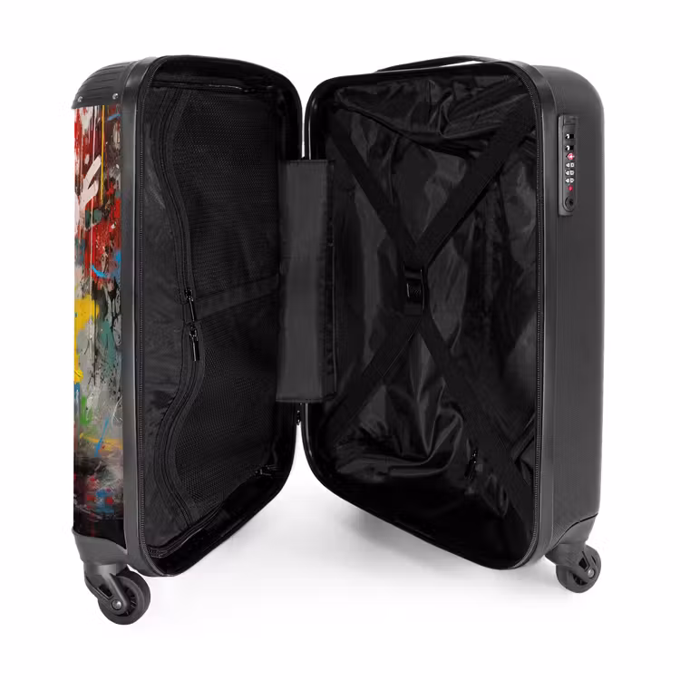 Valise - Chimpanzé devant un mur de graffitis — 5