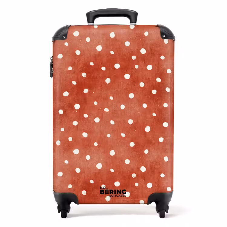 Valise - Motif à points rouge — 1