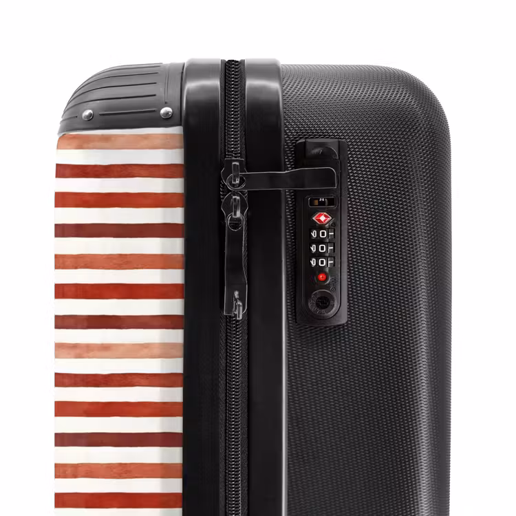 Valise - Motif à rayures rouge — 6