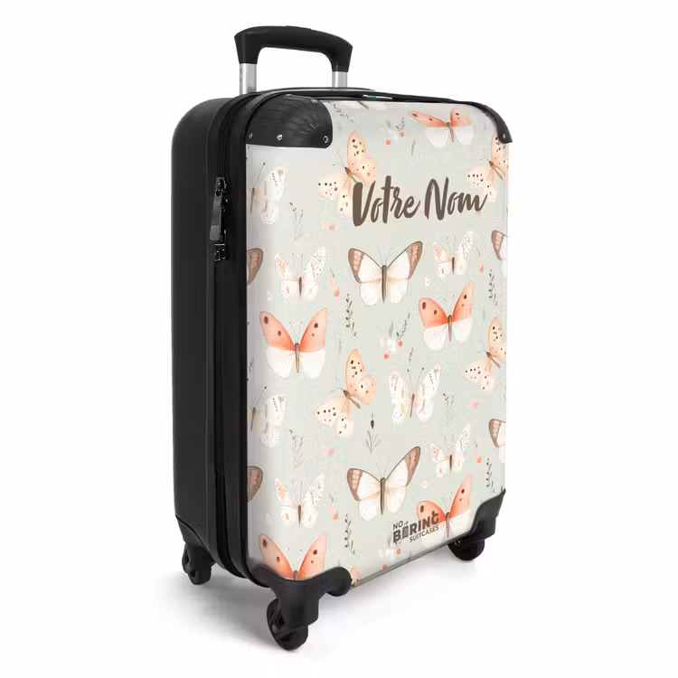 Valise avec nom -Papillon Fleuri — 3