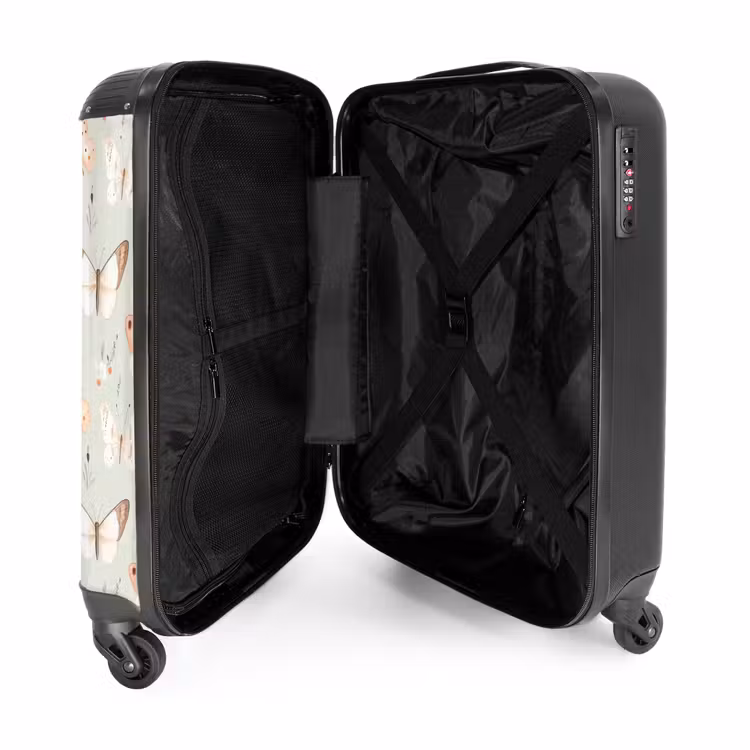 Valise avec nom -Papillon Fleuri — 4