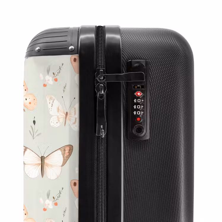 Valise avec nom -Papillon Fleuri — 6