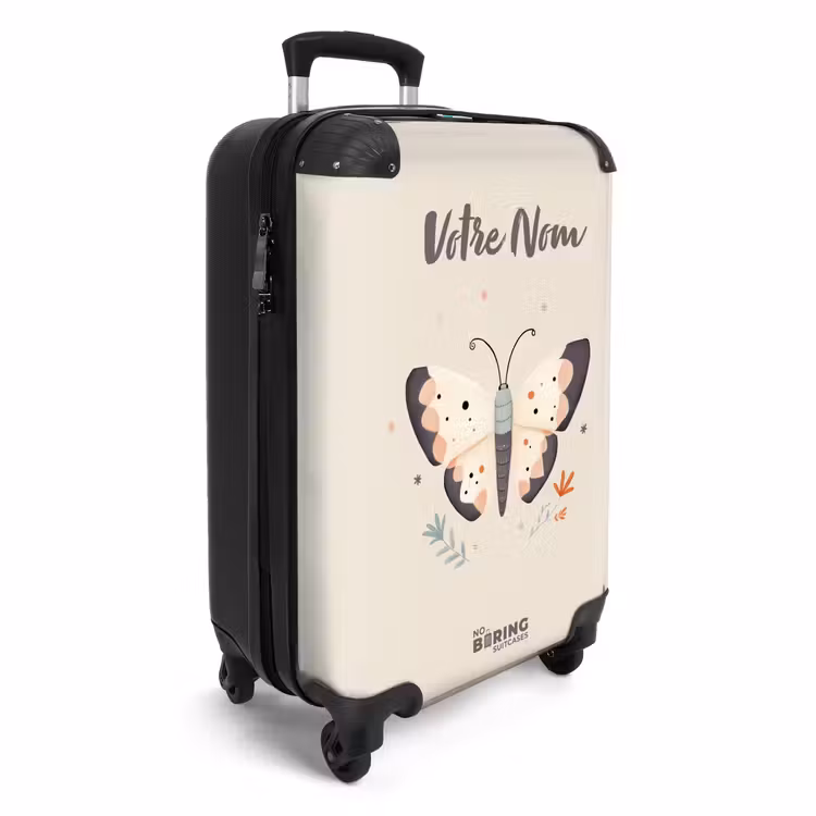 Valise avec nom -Papillon Pastel — 3