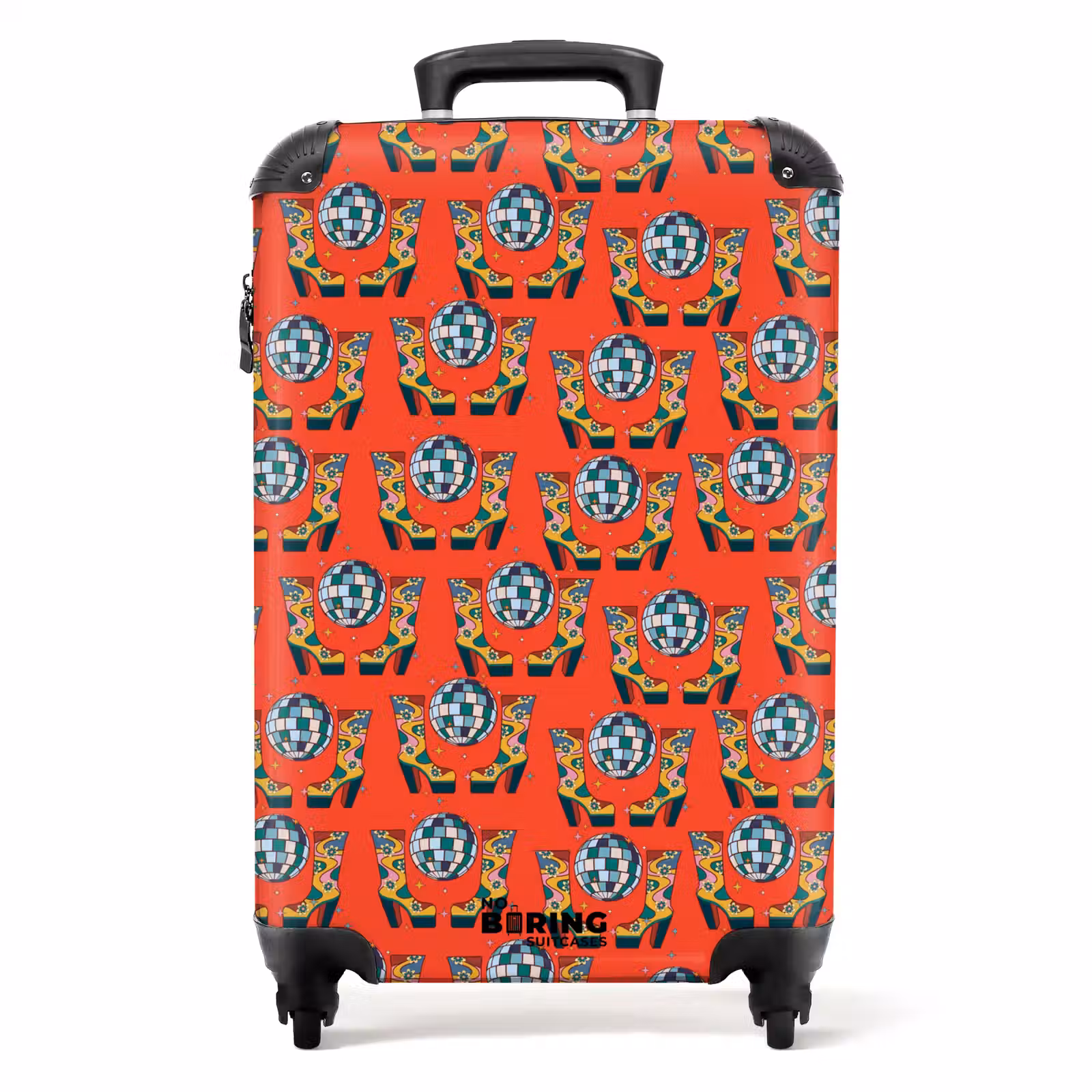Valise - Retro disco laarzen patroon kleurrijk — 1