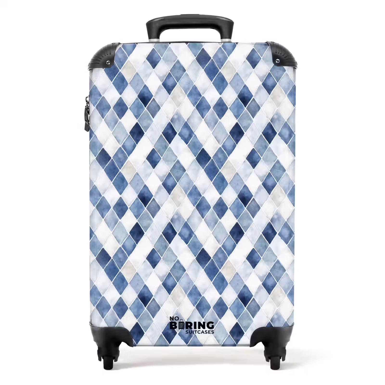 Valise - Motif à carreaux bleu — 1