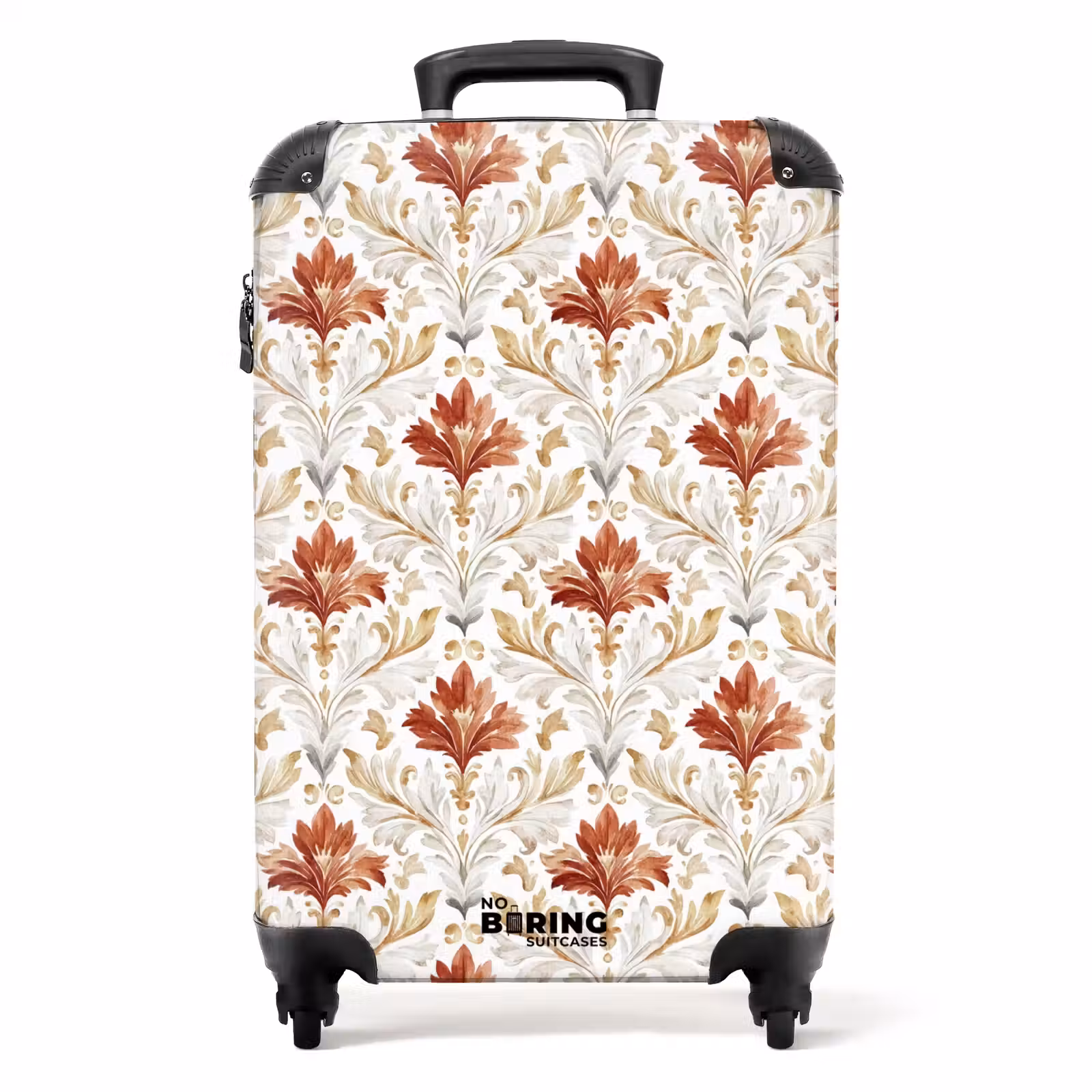 Valise - Motif baroque rouge — 1