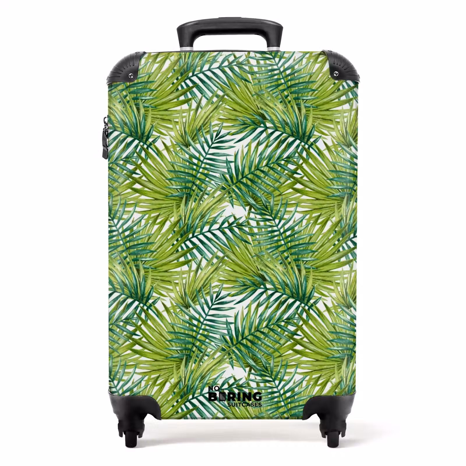 Valise - Motif de feuilles de palmier vert clair — 1