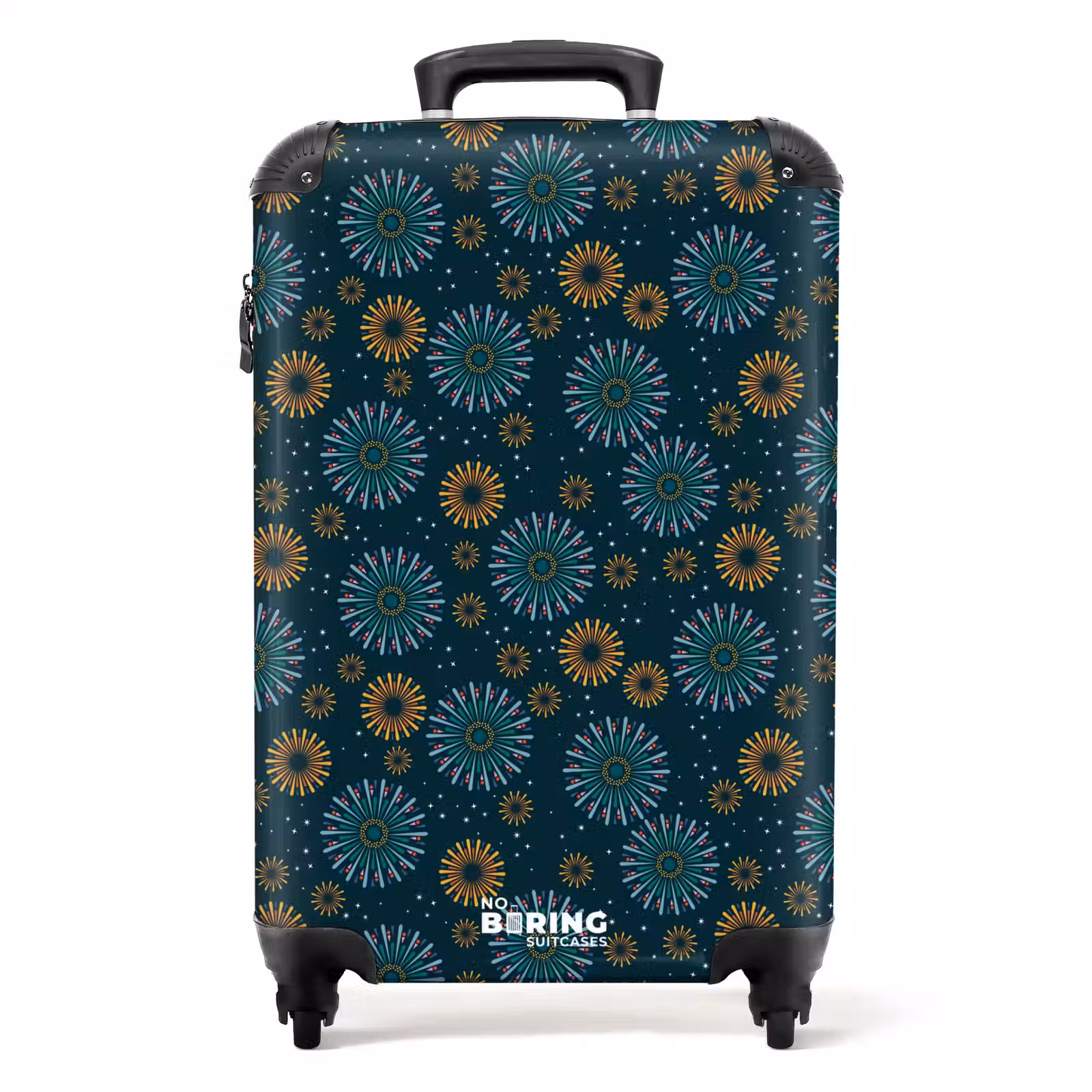 Valise - Retro disco 70s vuurwerk patroon kleurrijk — 1