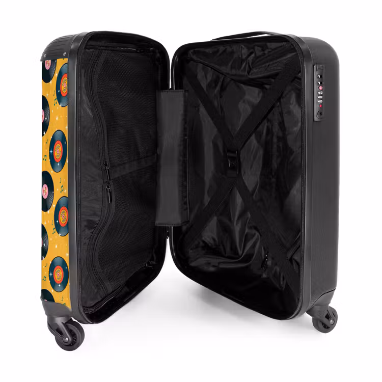 Valise - Retro disco platen patroon kleurrijk — 5
