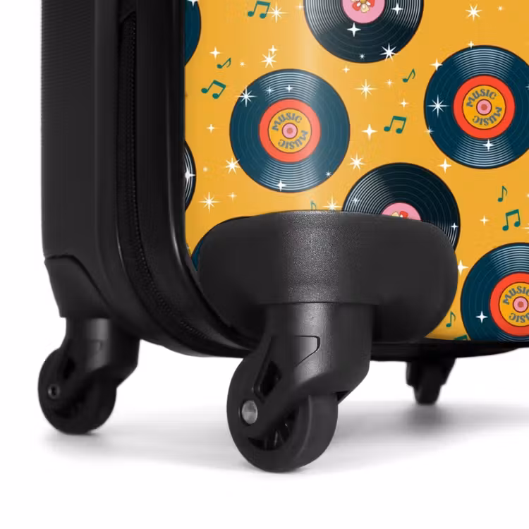 Valise - Retro disco platen patroon kleurrijk — 7