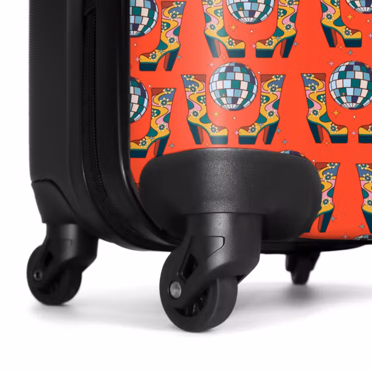 Valise - Retro disco laarzen patroon kleurrijk — 7