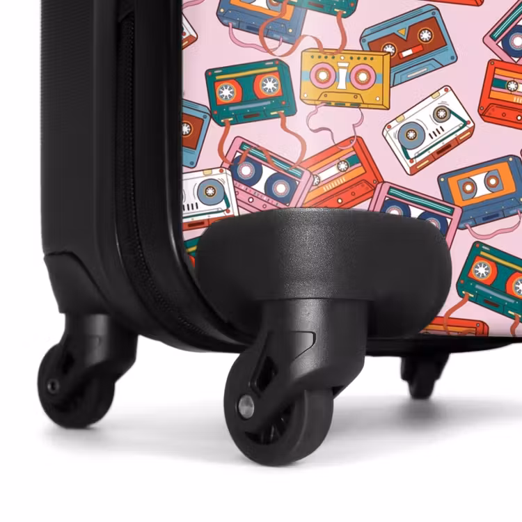 Valise - Retro disco cassettes patroon kleurrijk — 7
