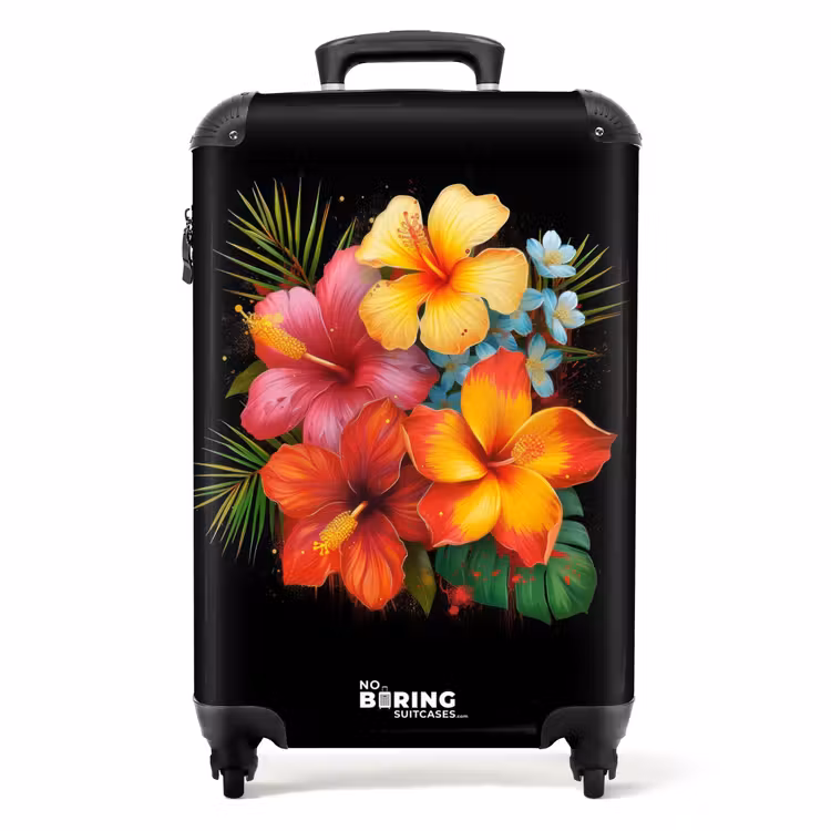 Valise - Fleurs tropicales dans un style street art — 1