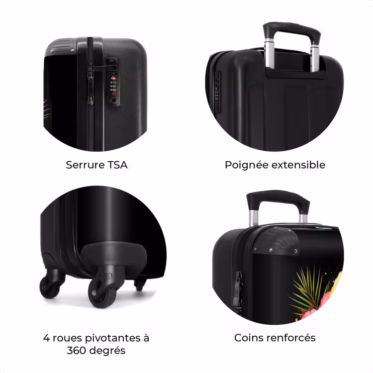 Valise - Fleurs tropicales dans un style street art — 8