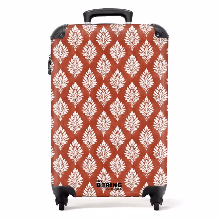 Valise - Imprimé baroque rouge — 1