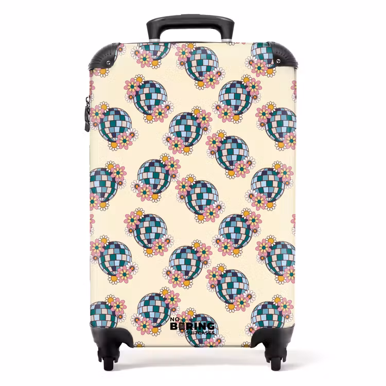 Valise - Retro disco bal patroon kleurrijk — 1