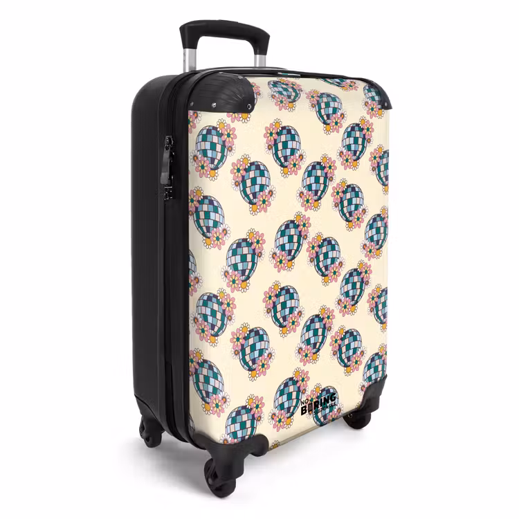 Valise - Retro disco bal patroon kleurrijk — 2