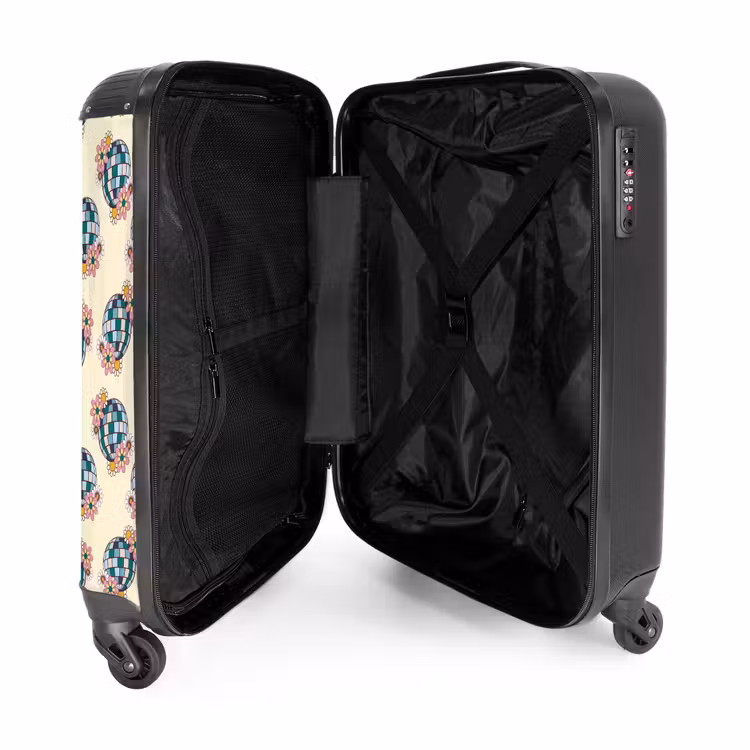 Valise - Retro disco bal patroon kleurrijk — 5
