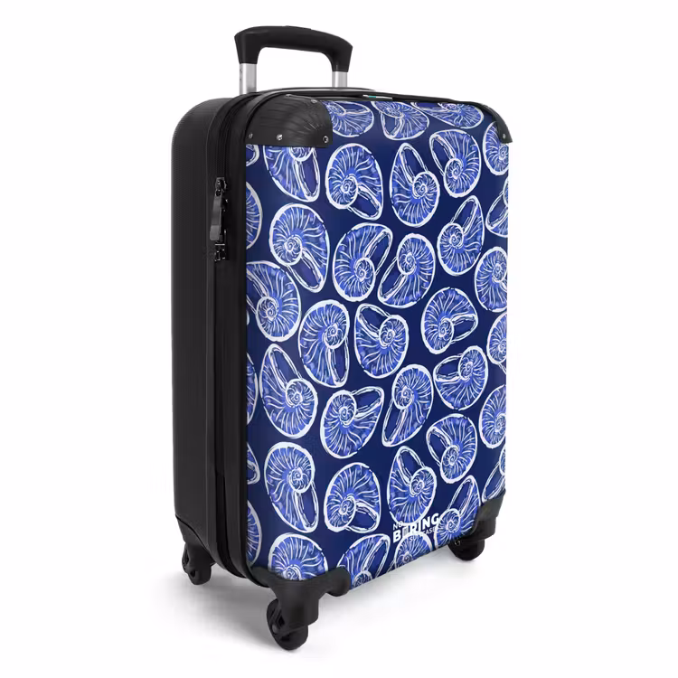 Valise - Motif de coquillage bleu — 2