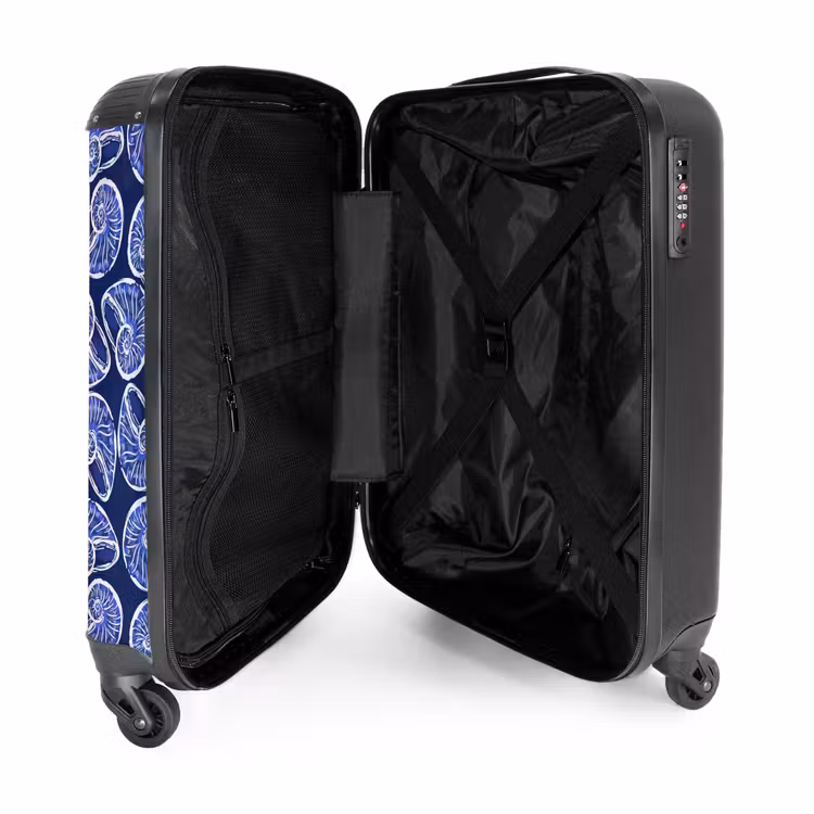 Valise - Motif de coquillage bleu — 5