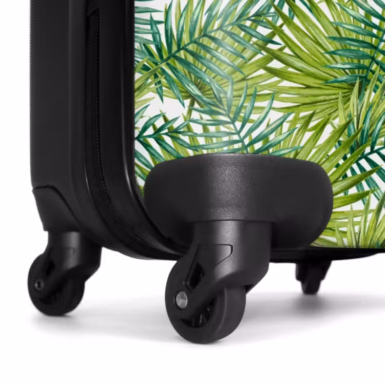 Valise - Motif de feuilles de palmier vert clair — 6