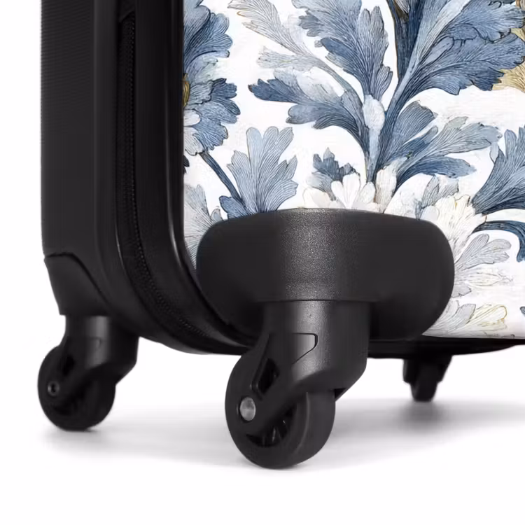 Valise - Motif floral baroque bleu — 7