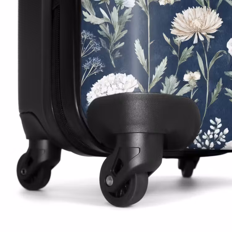 Valise - Motif floral bleu — 7