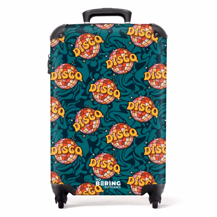 Valise - Retro disco wave bal patroon kleurrijk — 1