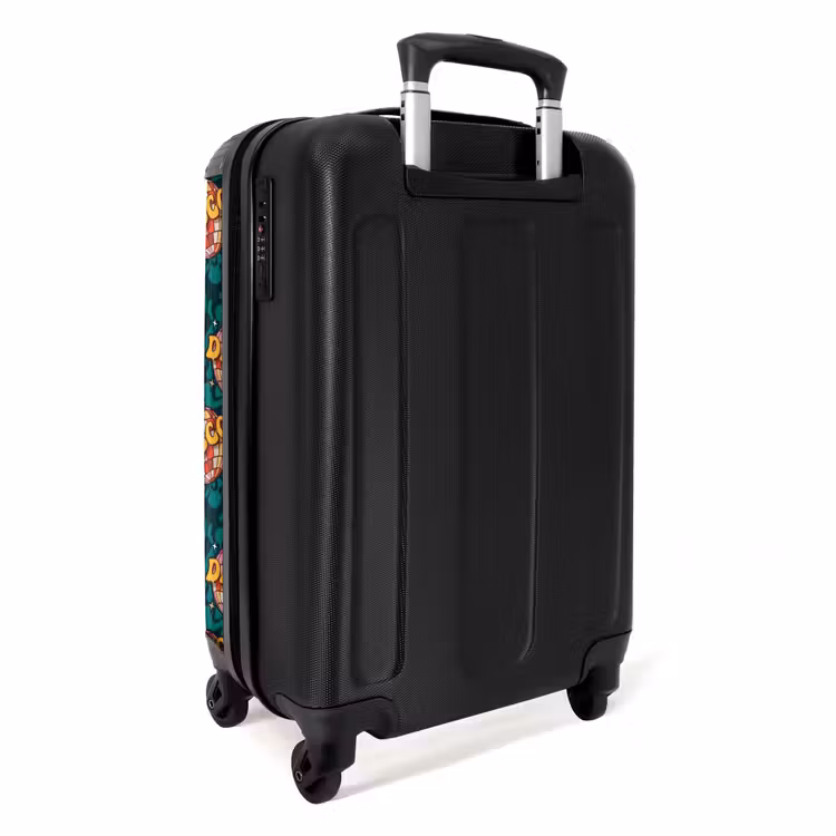 Valise - Retro disco wave bal patroon kleurrijk — 4