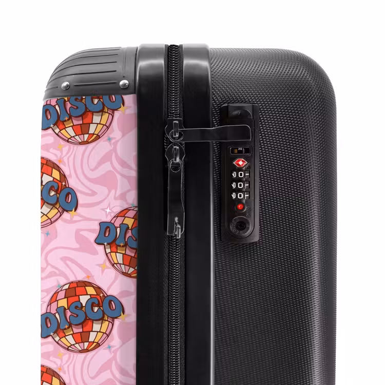 Valise - Retro discobal patroon roze — 6