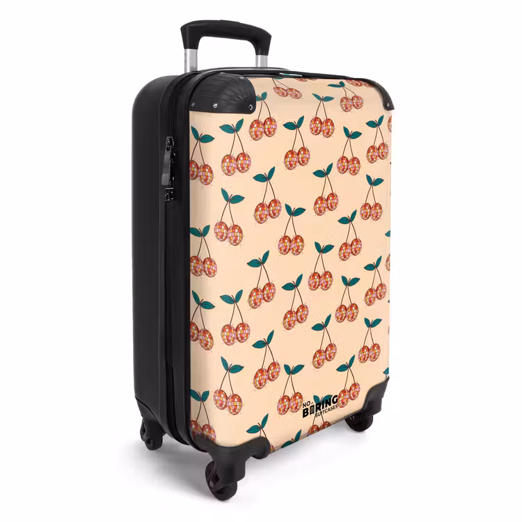 Valise - Retro disco kersen patroon kleurrijk — 2